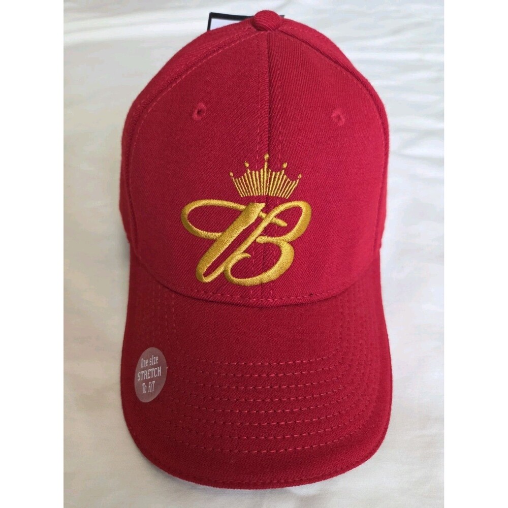 VTG 2003 Budweiser Crown Hat Red Drew Pearson NWT Cap Y2K Deadstock